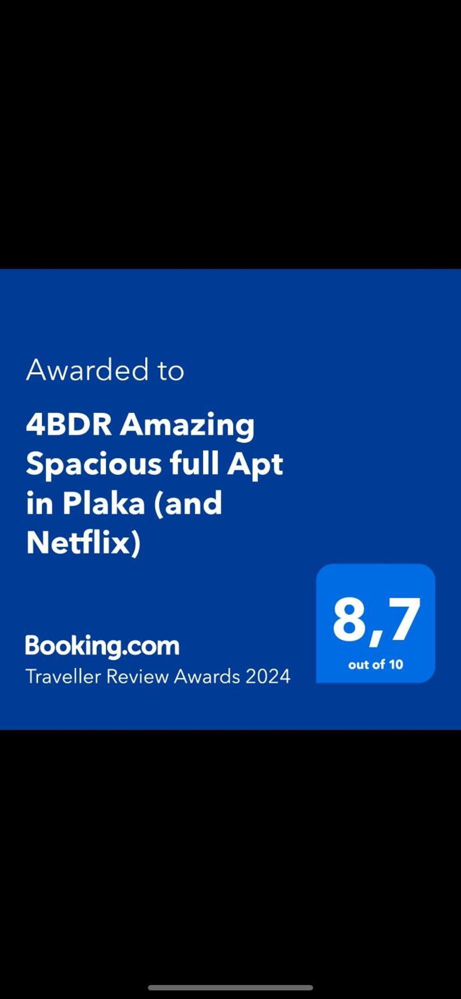 شقة 4Bdr Amazing Spacious Full Apt In Plaka أثينا المظهر الخارجي الصورة